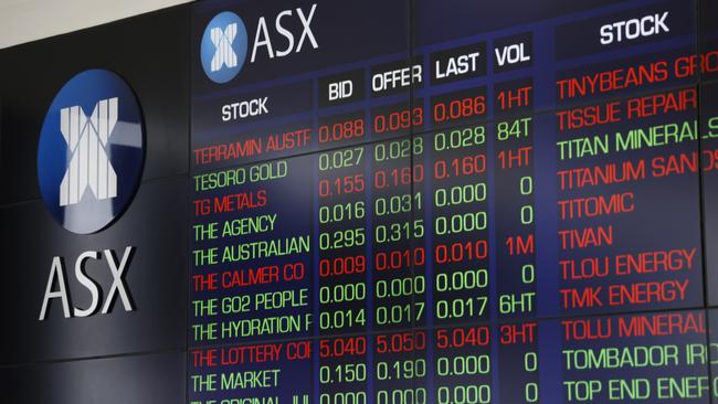 SYDNEY, AUSTRALIA - NewsWire Photos NOVEMBER 7, 2024: The screens at the ASX in the Sydney CBD. Stock Market. Australian Stock exchange.Picture: NewsWire / Damian Shaw