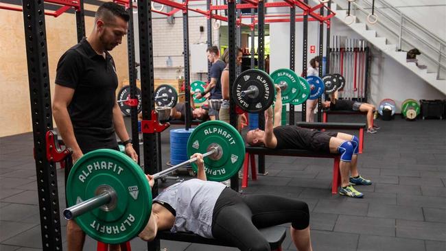 Inside Chalk Up gym which closed in July.