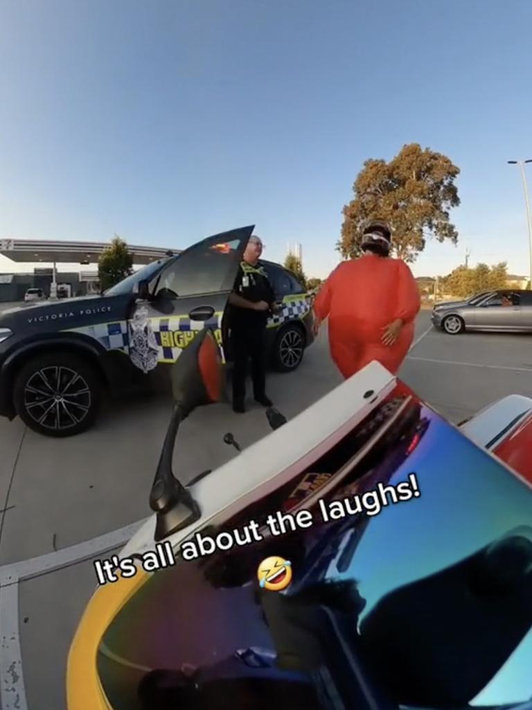 This man was pulled over by Victoria Police. Picture: Instagram.