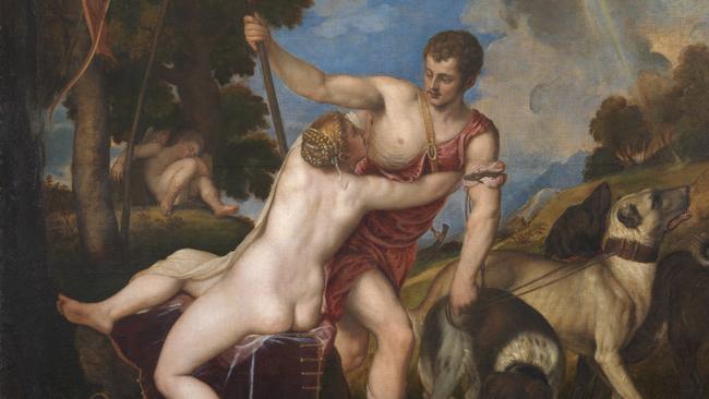 Venus and Adonis by Titian