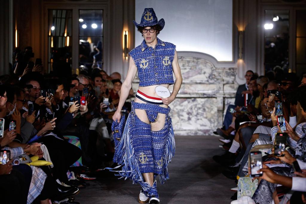 A model on the runway at the Louis Vuitton Menswear Collection News  Photo - Getty Images