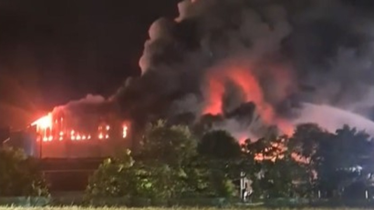 The massive fire at Portsmith Transfer Station broke out late last month.