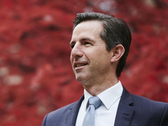 05/05/2021 Finance Minister Simon Birmingham in Parliament House, Canberra. Rohan Thomson/The Australian