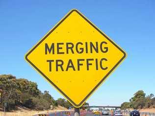 On roads where there are lanes marked, the driver changing lanes must give way to traffic. If there are no markings when the lanes merge it's a case of giving way to the vehicle in front. Picture: Supplied