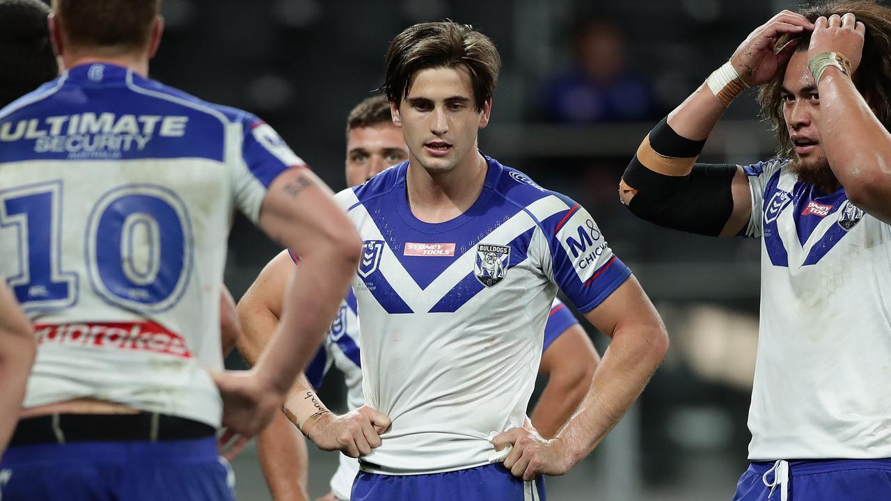 Lachlan Lewis has been axed for the Bulldogs clash with the Sharks.