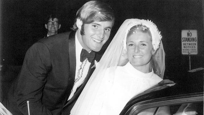 Chris and Lyn Dawson on their wedding day.