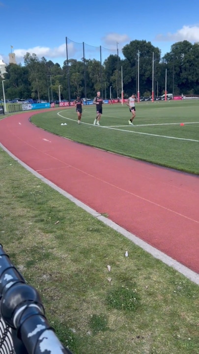 Nick Daicos steps up at Collingwood training