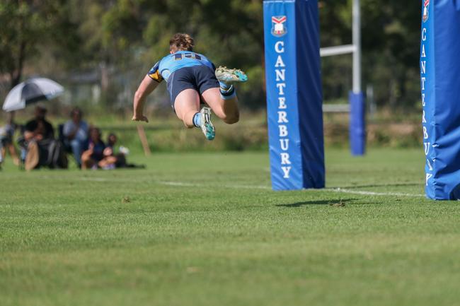 TAS First XV rugby action between St Columban's and Canterbury on Saturday, May 24, 2025. Picture Stephen Archer.