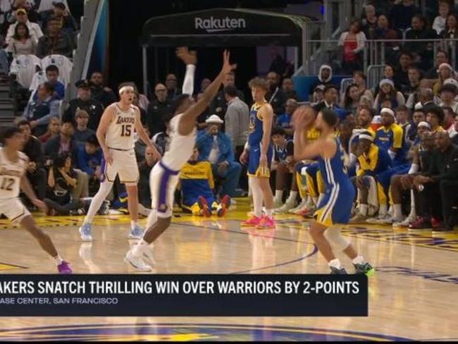 Lakers take down Warriors in thriller