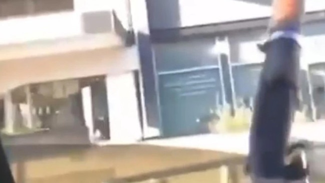A video was posted on social media showing a man firing a gun from a moving vehicle. Picture: 2GB