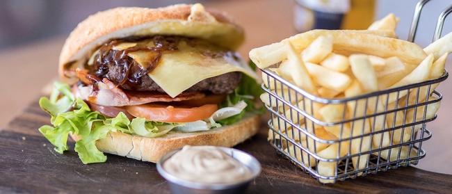 Tuck in to a burger at Uno Caffe and Pizzeria at Strathpine Centre. Photo: Dominika Lis