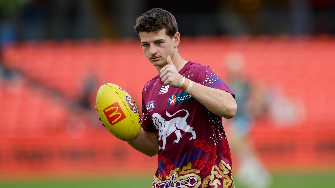 Jaxon Prior has kept his spot in Brisbane’s team. Picture: Russell Freeman/AFL Photos via Getty Images