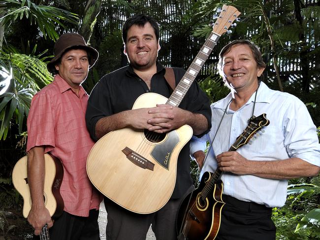 Lloyd and Stephen and Alan Pigram were in natural harmony working on the Mad Bastards soundtrack. Picture: Supplied.