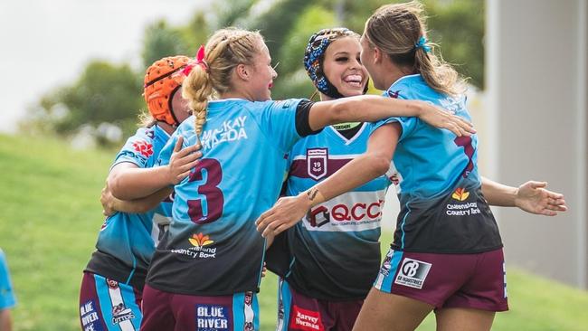 Mackay Cutters under-19 girls in action. Picture credit: Mackay Cutters Facebook.