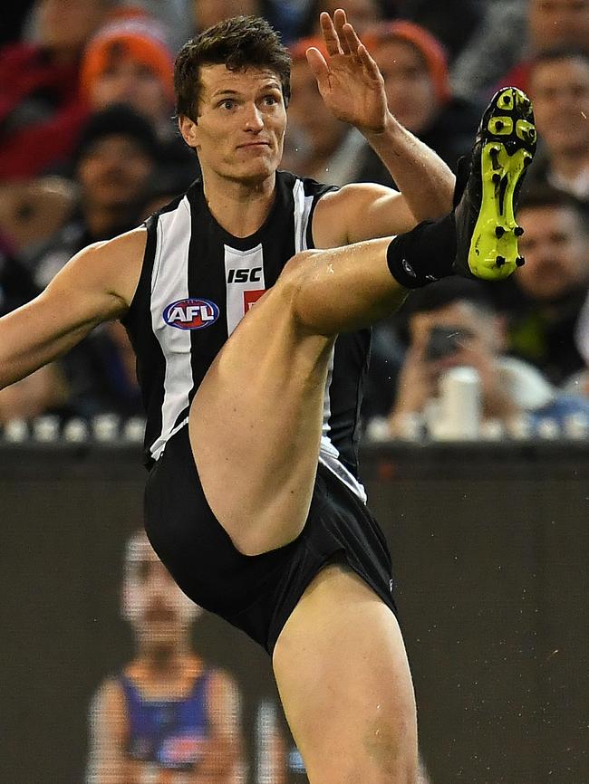 Brody Mihocek has been super since coming in for the Pies. Pic: AAP