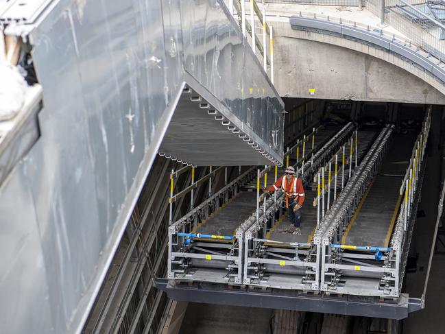 The escalators have been installed as part of the station’s Sydney Metro transformation.