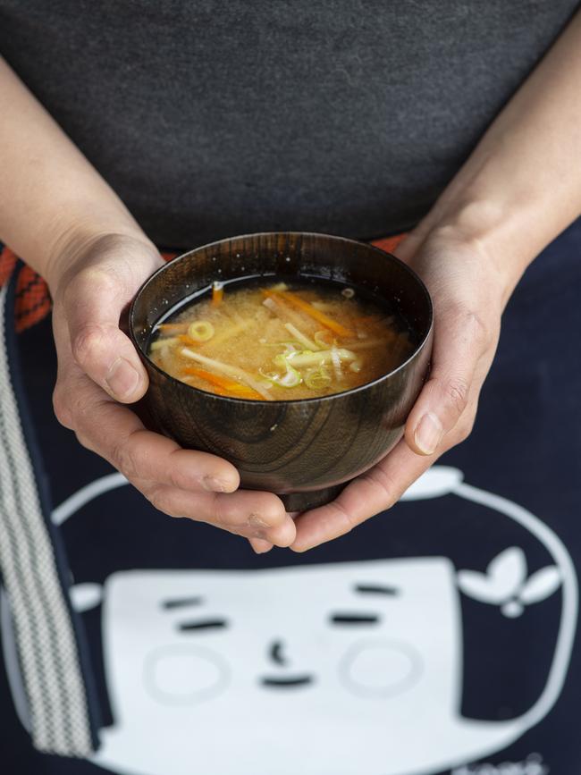 Soup: Kaori Takahashi at home in Newlyn. Picture: Zoe Phillips