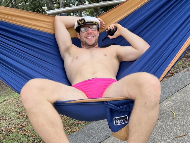 Jaryd ‘Hammock Man’ Leibbrandt is using his newfound fame to help others. Picture: supplied