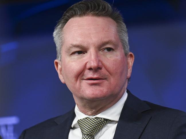 CANBERRA, Australia - NewsWire Photos - July 17, 2024:  Minister for Climate Change and Energy, Chris Bowen addresses the National Press Club of Australia in Canberra. Picture: NewsWire / Martin Ollman