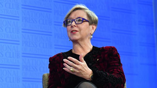 Jane Halton, seen above last year, kept her cool during the annual meeting, politely answering questions and selling the idea of the new-look compliant Crown. Picture: AAP