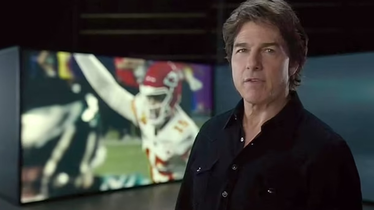 Tom Cruise at the Superbowl