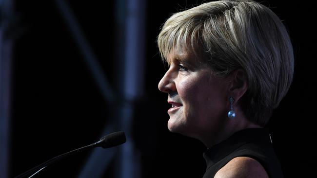 Foreign Minister Julie Bishop. Picture: AAP