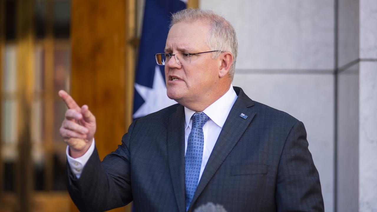 Prime Minister Scott Morrison will announce a “gas-led recovery” plan. Picture: NCA NewsWire/Martin Ollman