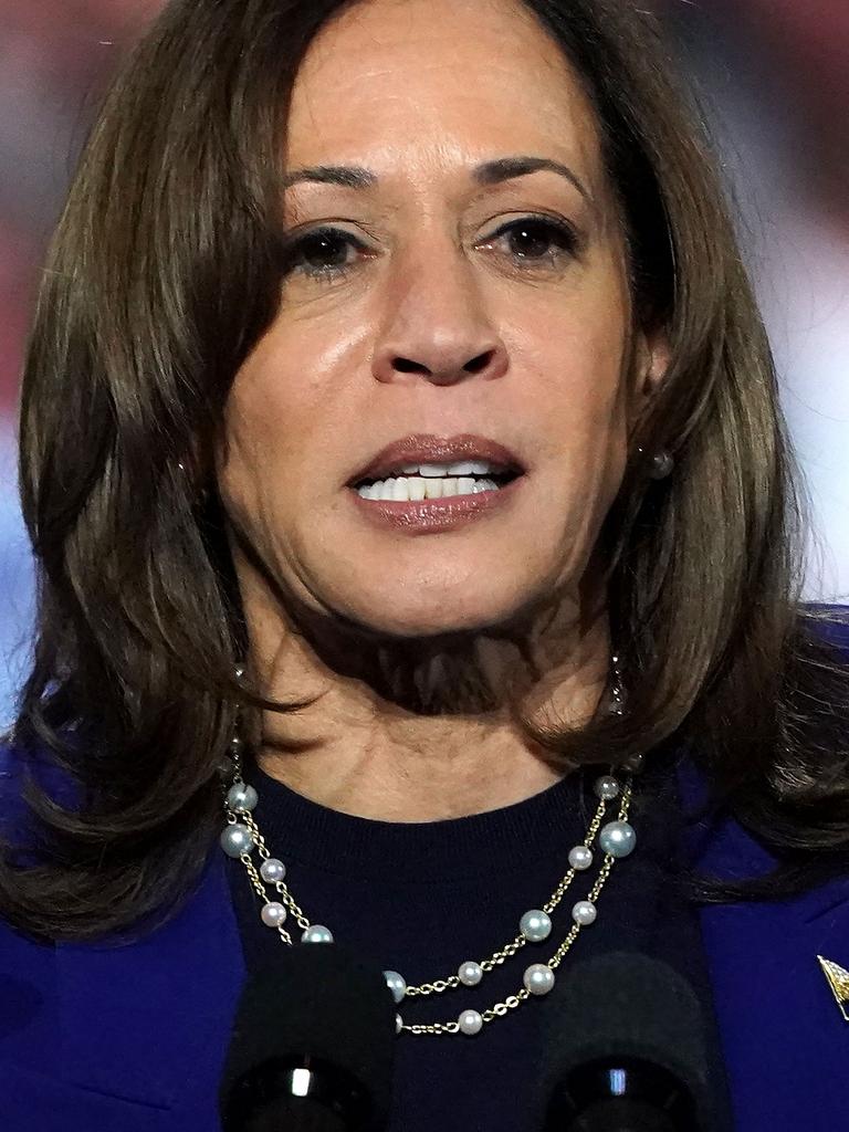 Kamala Harris has echoed the need to strengthen the border in the final weeks of her campaign. Picture: Loren Elliott/AFP