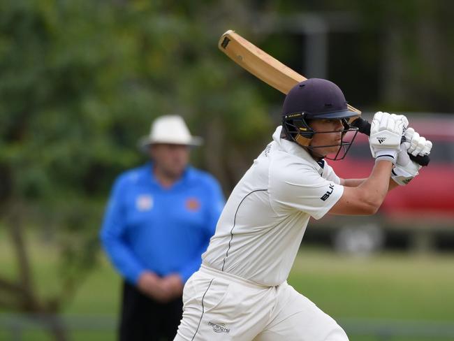 Mudgeeraba batsman Brad Munro. (Photos/Steve Holland)