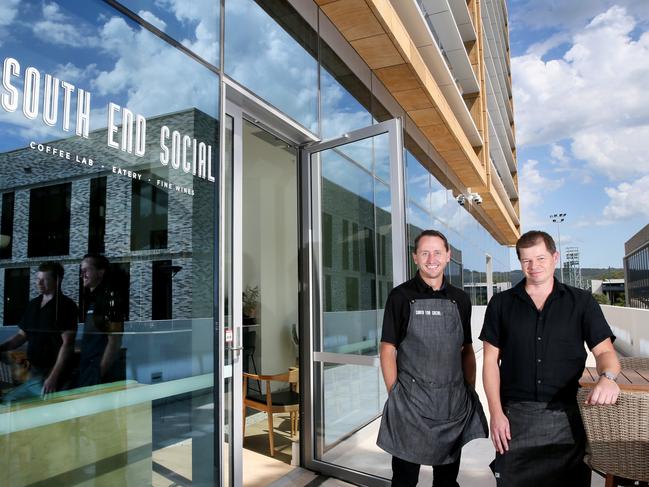 Owners Michael Griffiths and Paul O’Donnell from South End Social. Picture: Sue Graham