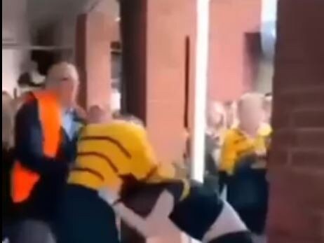 Students fighting at Golden Grove High School. Picture: Supplied