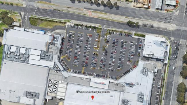 There are several tight turns in the Burwood One carpark. Picture: Google Earth