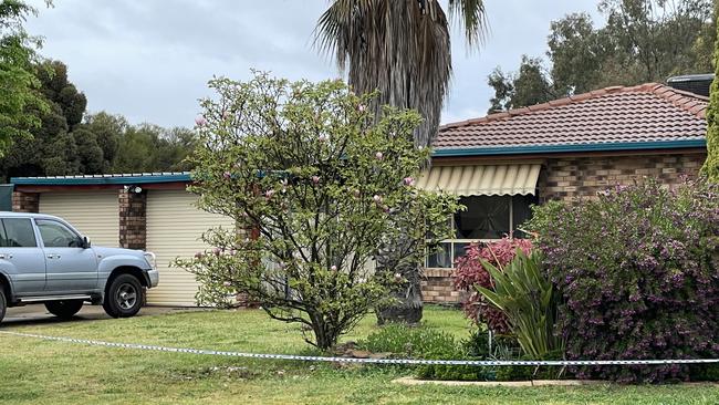 Scene at Glenfield Park, Wagga Wagga where a man was stabbed overnight. Picture: Kate Kiernan