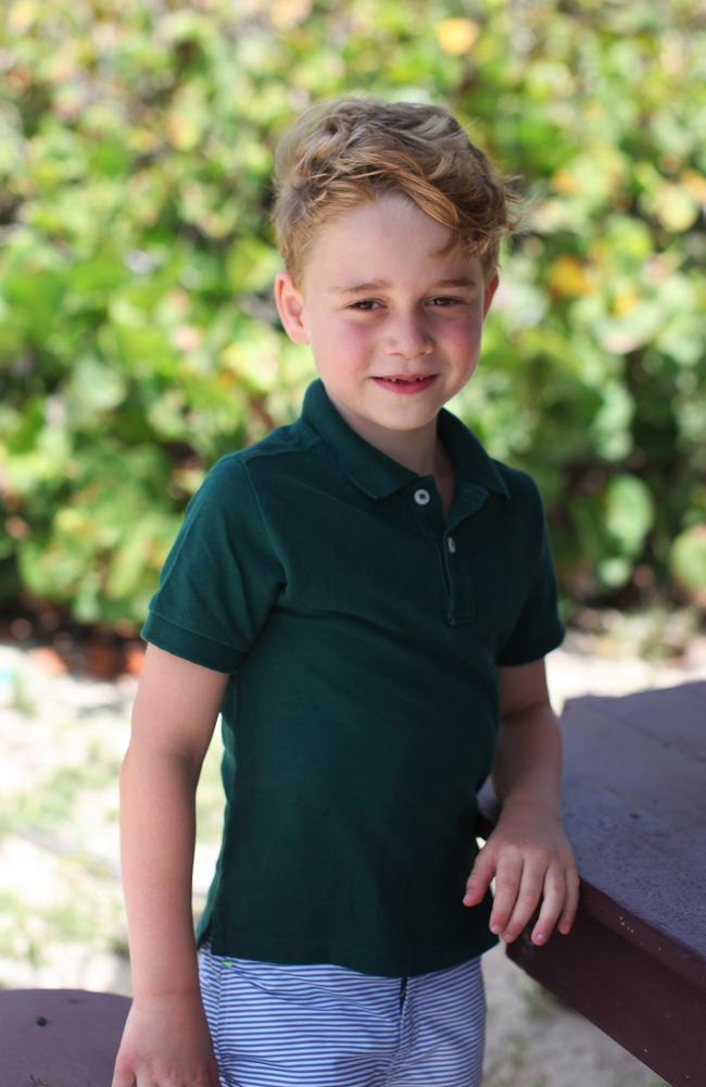 The young prince, pictured in the garden, is said to love nature — just like his mum. Picture: The Duchess of Cambridge/PA Wire