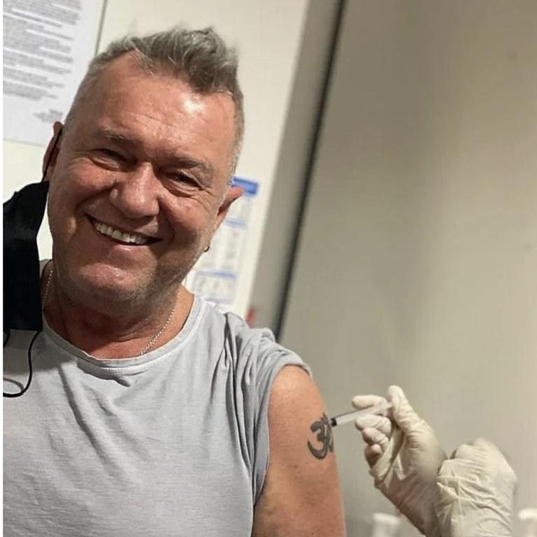 Aussie rock legend Jimmy Barnes gets his jab. For Sat Extra's Faces of the future