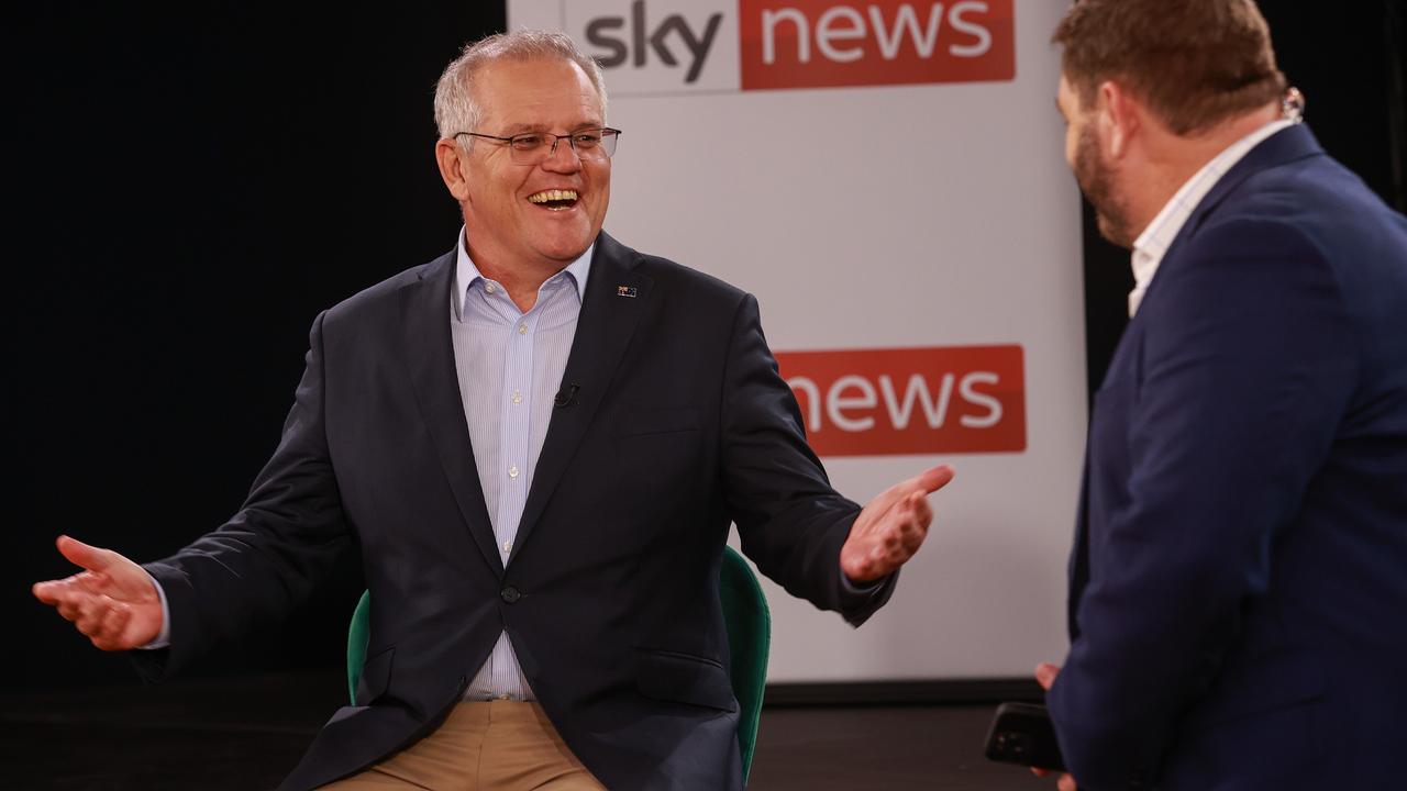 Scott Morrison appearing on the Paul Murray Live show. Picture: Justin Lloyd