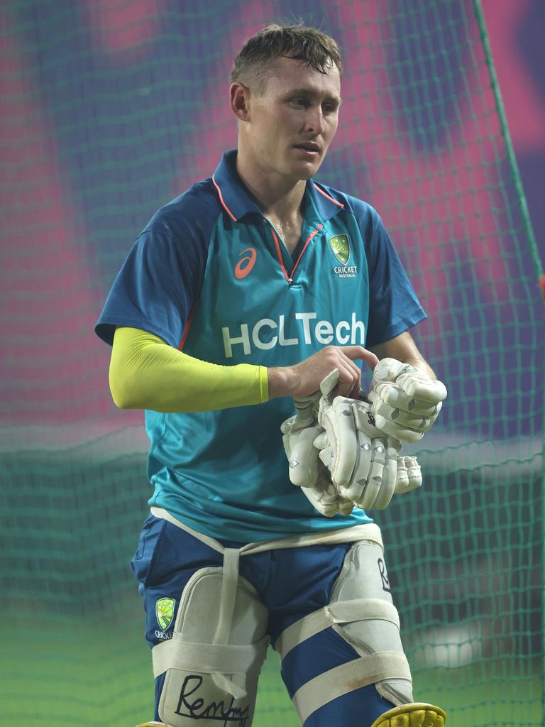 Marnus at Aussie training. Photo by Robert Cianflone/Getty Images