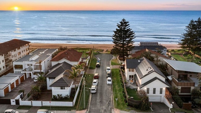 Ocean St, Narrabeen where a house recently sold for $310k less than the 2021 price. The suburb had the biggest price falls annually.