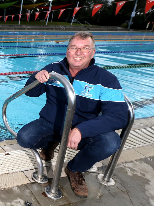 Geelong Swimming Club President Glenn Benson runs one of Victoria’s most successful clubs. Picture: Mike Dugdale