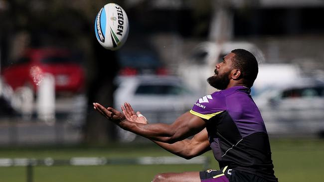 Storm winger Marika Koroibete at training.