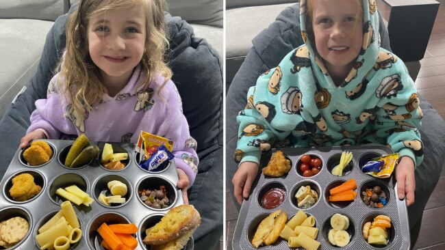ad Using muffin tins as snack trays is one of my all-time favorite mom  hacks! The girls love the assortment and I love how it encourages…