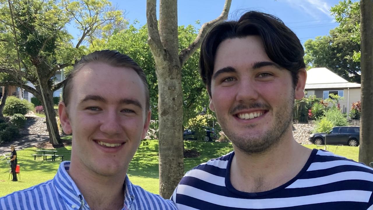 Zeke and Sam O'Neill at Gympie's 2023 Australia Day Awards ceremony at Memorial Park on Thursday January 26, 2023.