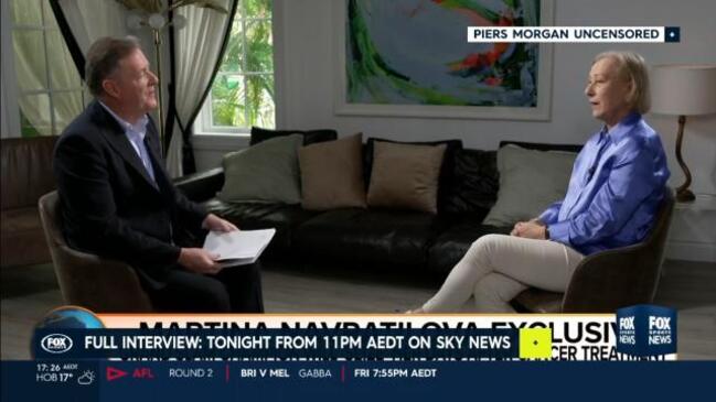 Preview: Piers Morgan interviews Martina Navratilova