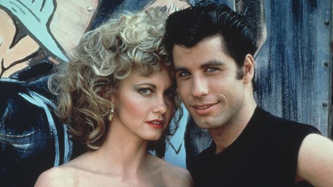 Olivia Newton-John and John Travolta in 'Grease', 1978. Picture: Getty Images.