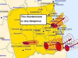 Severe weather warning issued for Qld