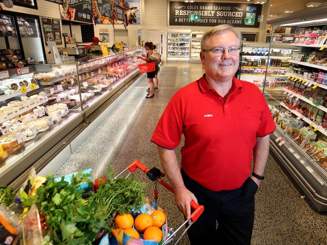 16/04/2019 Coles CEO Steve Cain at the Coles Camberwell store. picture : David Geraghty / The Australian.