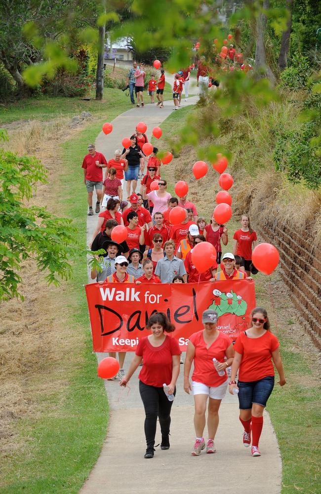 Walk for Daniel at Palmwoods in October 31, 2014. Photo: Warren Lynam / Sunshine Coast Daily