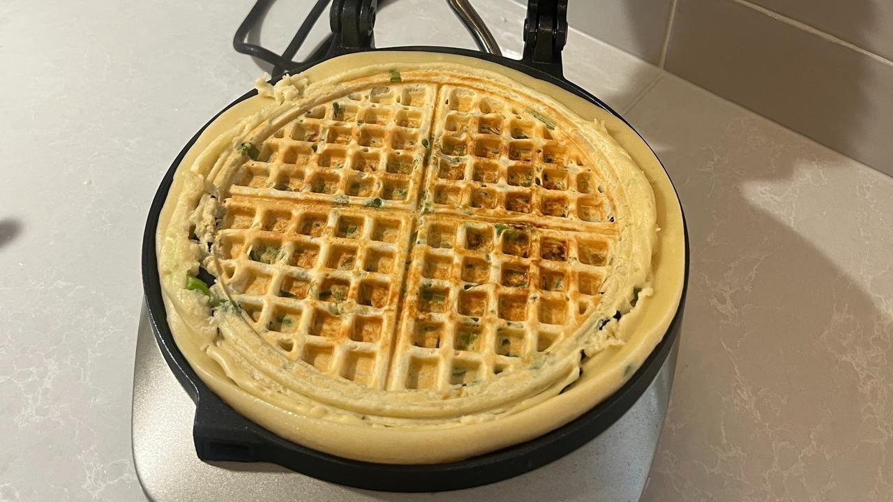 The moat caught all the batter that dripped out, and was equally as tasty. Picture: Cindy Du/news.com.au checkout.