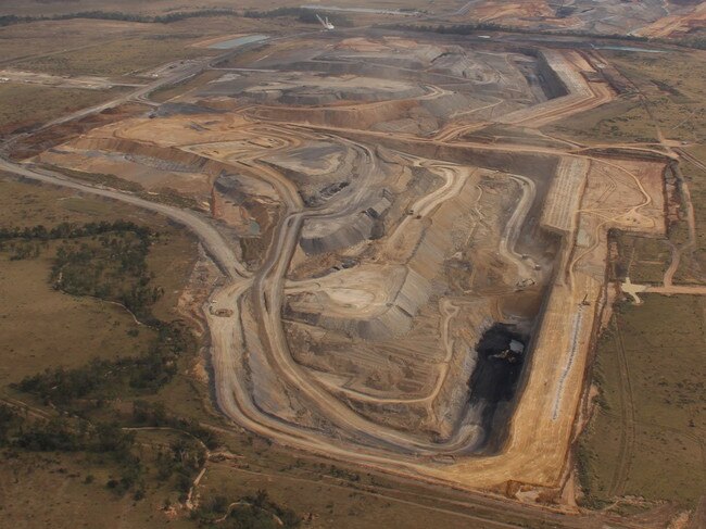 View of the Stanmore Coal's Isaac Plains mine.