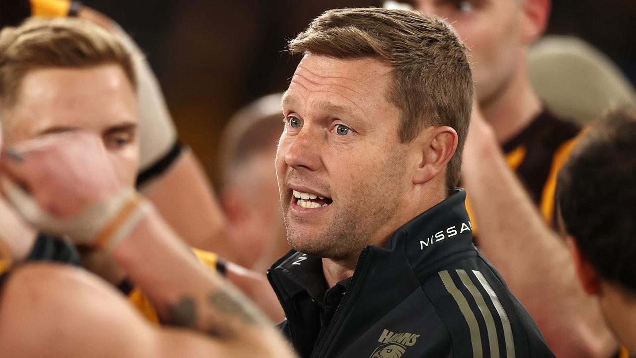 Hawthorn has dropped off the pace after a strong start to the year under new coach Sam Mitchell. Picture: Michael Klein